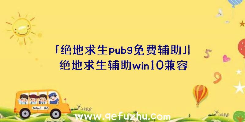 「绝地求生pubg免费辅助」|绝地求生辅助win10兼容